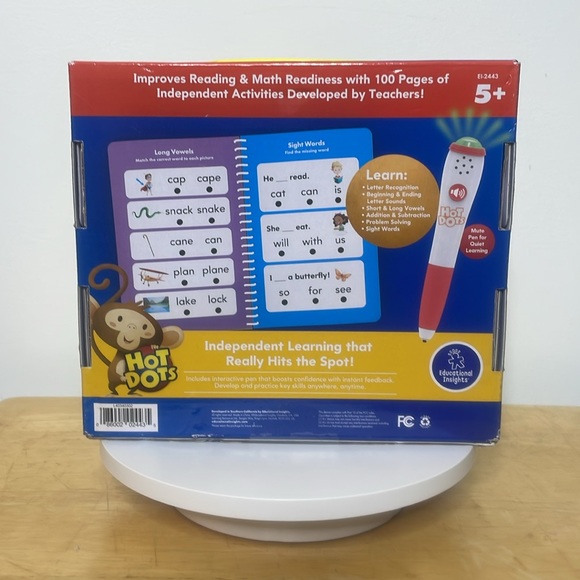 HOT DOTS Kindergarten Essentials Reading and Math Workbook with Interactive Pen - Picture 4 of 4